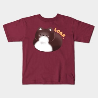 Happy Cat Loaf Bread Kids T-Shirt